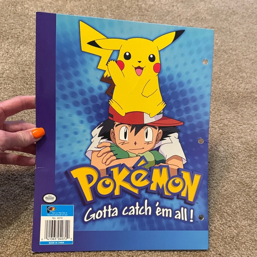 Pokemon Blue and Yellow Binder Gotta catch ‘em all! Official Nintendo licensed